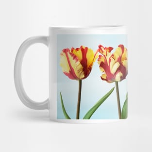 Tulipa &#39;Flaming Parrot&#39; Parrot Group Tulip Mug